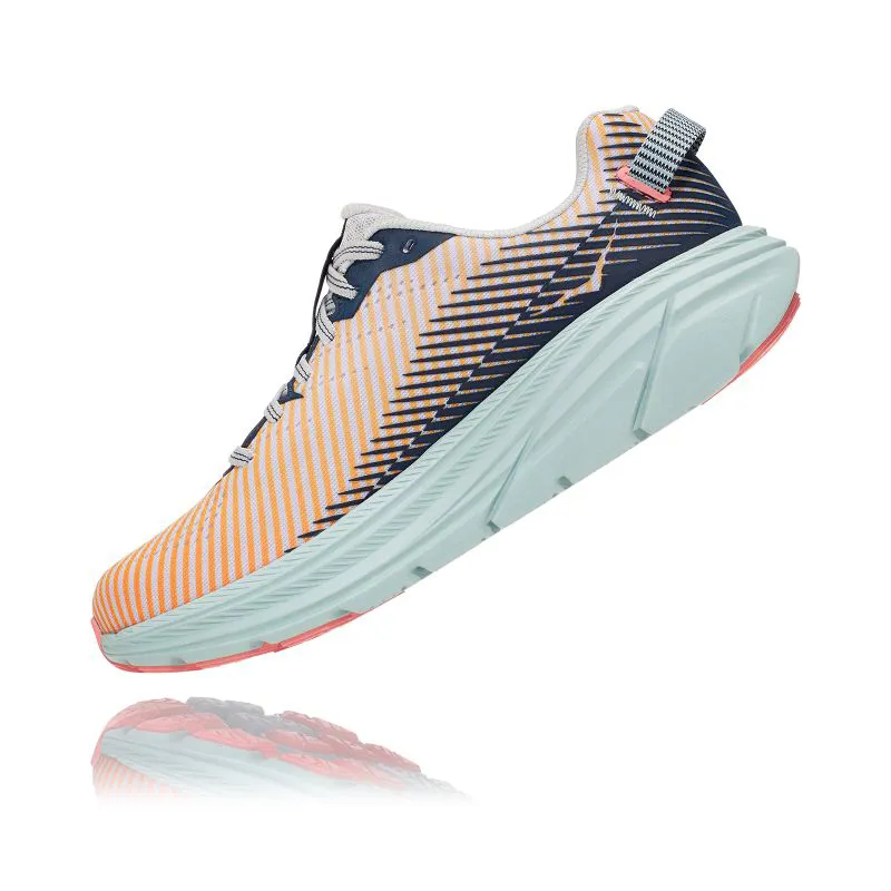 Hoka Rincon 2 Womens Road Running Shoes - Lunar Rock Black Iris-2